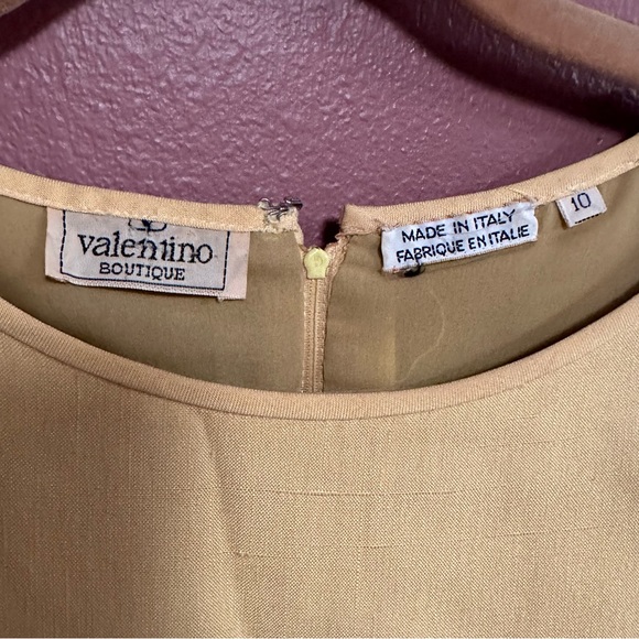 Valentino Boutique made in Italy size 10 1970s FLAWED woven detail sheath dress - Picture 4 of 12